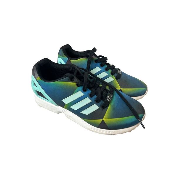 Adidas Original ZX FLUX TR Men’s FTWWHT/CLAQUA/CBLACK/FTWBLA/AQUCLA/NOIESS/size - Picture 1 of 7